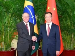 巴西代理总统阿尔克明与中国副主席韩正通话 讨论双边贸易与肉类出口问题