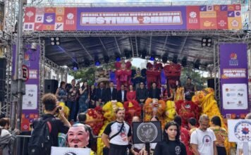 驻圣保罗副总领事谢炎村出席中国文化节开幕式。图片来源：中华人民共和国驻圣保罗总领事馆